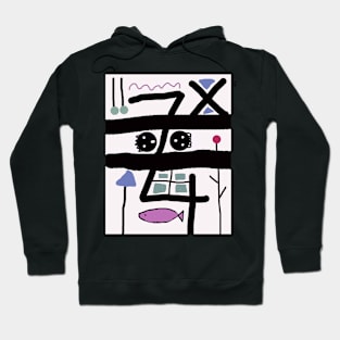 Kids Lying Sideways Stick Figure Hoodie